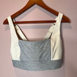 Arches “The Tash Bra” - Heather Grey/Ivory square neck flattering